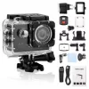 iWear K1 Ultra HD 4K 16MP Wi-Fi spordikaamera 2-tollise LCD-puldiga ja 8-osalise kinnituskomplektiga