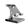 j5create JTS224-N mitme nurga all alus USB-C dokkimisjaamaga iPad Pro jaoks (Space Grey)