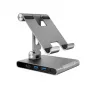 j5create JTS224-N mitme nurga all alus USB-C dokkimisjaamaga iPad Pro jaoks (Space Grey)
