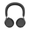 Jabra Evolve2 75 juhtmevaba Bluetooth-kuular Active Noise Cancellation'iga, Microsoft Teams sertifitseeritud, must
