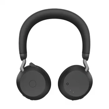 Jabra Evolve2 75 juhtmevaba Bluetooth-kuular Active Noise Cancellation'iga, Microsoft Teams sertifitseeritud, must