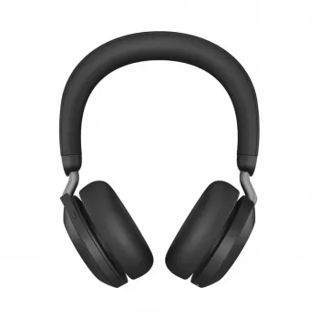 Jabra Evolve2 75 juhtmevaba Bluetooth-kuular Active Noise Cancellation'iga, Microsoft Teams sertifitseeritud, must