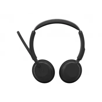 Jabra Evolve3 45 Stereo peakomplekt koos Link 390c USB-A adapteriga Microsoft Teamsile, must