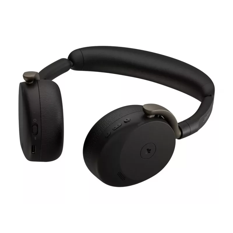Jabra Evolve3 65 Flex peakomplekt koos Link 390a USB-adapteriga, Microsoft Teamsi sertifikaat, traadita Bluetooth, hübriidne ANC, must