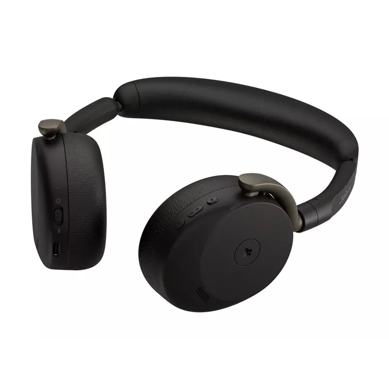 Jabra Evolve3 65 Flex MS juhtmevaba Bluetooth kõrvaklappide komplekt koos Link 390c adapteriga, must