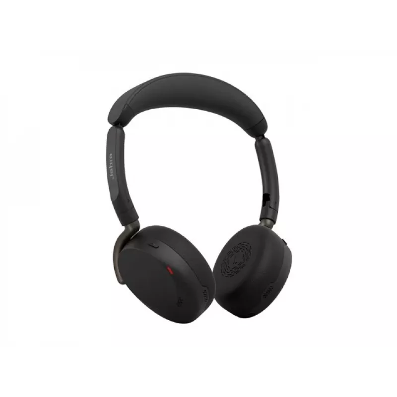 Jabra Evolve3 65 Flex juhtmevaba Bluetooth-klapiga peakomplekt hübriidse ANC-iga, Jabra Link 390c USB-C-adapter, UC-sertifitseeritud, must