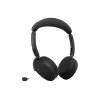 Jabra Evolve3 65 Flex juhtmevaba Bluetooth-klapiga peakomplekt hübriidse ANC-iga, Jabra Link 390c USB-C-adapter, UC-sertifitseeritud, must