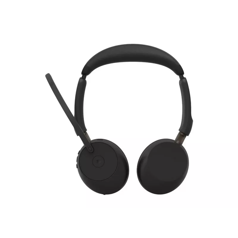 Jabra Evolve3 65 Stereo Link 390a MS juhtmevaba kõrvaklappide komplekt Bluetoothi ja USB-A adapteriga, optimeeritud Microsoft Teamsile, must