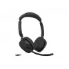 Jabra Evolve3 65 Stereo Link 390a MS juhtmevaba kõrvaklappide komplekt Bluetoothi ja USB-A adapteriga, optimeeritud Microsoft Teamsile, must