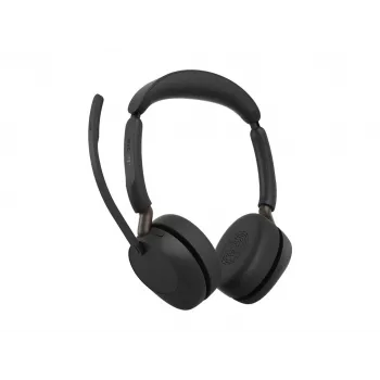 Jabra Evolve3 65 Stereo Link 390a UC juhtmevaba peakomplekt, must, Microsoft Teamsi sertifikaat