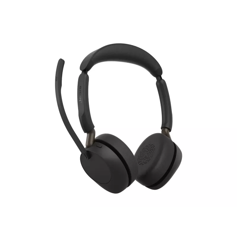 Jabra Evolve3 65 Stereo Link 390c UC juhtmevaba Bluetooth-kõrvaklapp USB-A adapteri ja Busylightiga - must