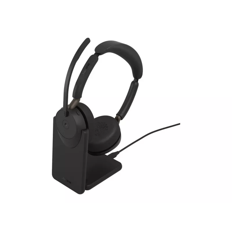 Jabra Evolve3 65 Stereo juhtmevaba peakomplekt koos Link 390c ja laadimisalustega – Microsoft Teamsi sertifikaat
