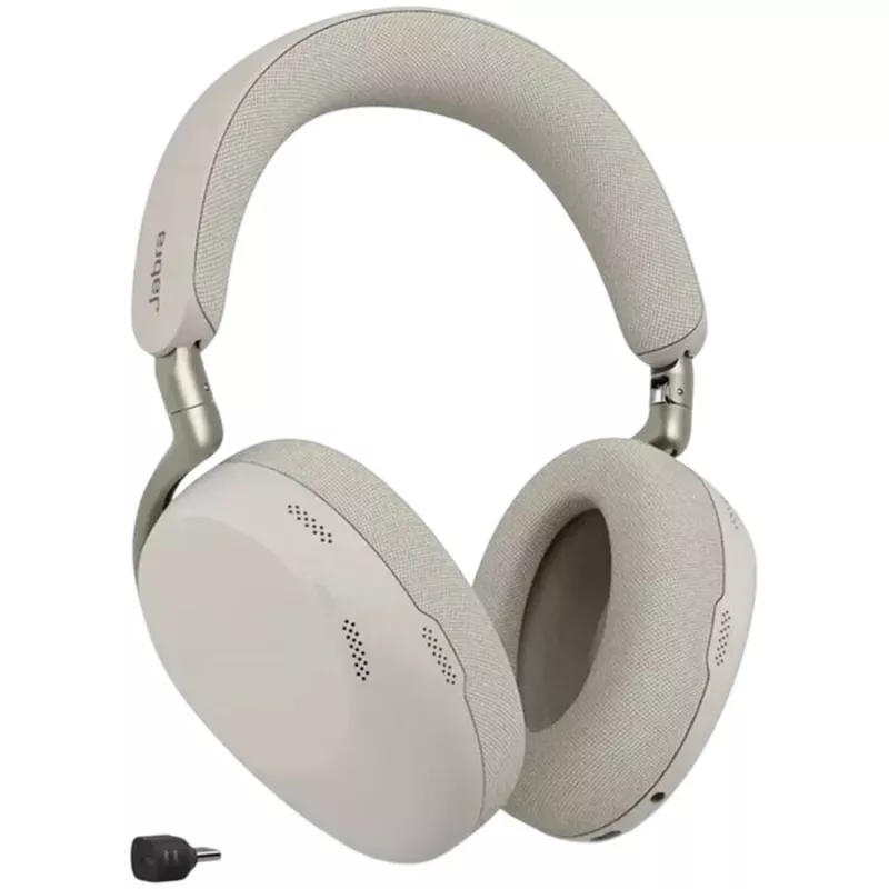 Jabra Evolve3 85 UC juhtmevaba ümberkõrvaklapp aktiivse mürasummutusega ja Link 390C adapteriga, soe hall