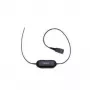Jabra Smart Cord QD to RJ9 peakomplekti kaabel Cisco IP Phone 78XX seeria jaoks, must, spiraalne, 0,4 m kuni 2 m