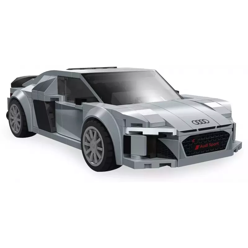 Jamara CaDA Audi R8 Coupé 1:24 Scale Building Blocks Set - 272 Pieces, Grey, Age 8+
