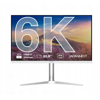 JAPANNEXT JN-IPS326K-HSPC9 32-tolline 6K IPS monitor HDMI 2.1 ja USB-C 90W-ga