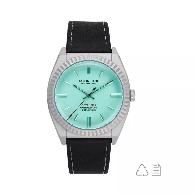 JASON HYDE JH10015 Unisex Watch 40mm Black Dial Black Fabric Strap Quartz