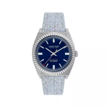 JASON HYDE MAN JH10004 Analoogkvartskell 40mm Musta numbrilaual ja ehtsa nahast rihmaga