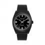 JASON HYDE MAN JH10009 40mm Stainless Steel Quartz Watch Black Dial Leather Strap