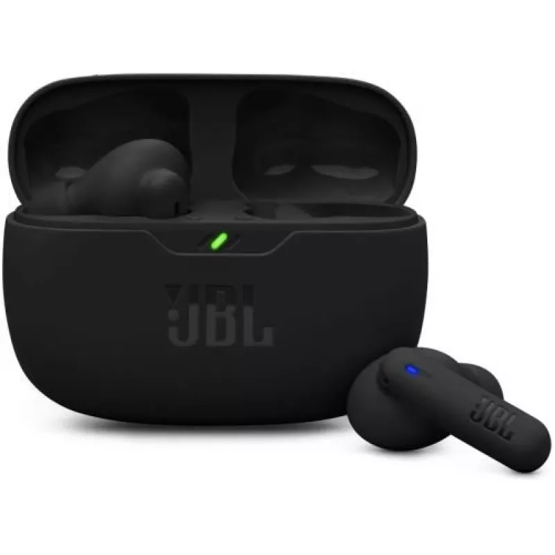 JBL Vibe Beam 2 True Wireless Bluetooth In-Ear kõrvaklapid sügava bassi, IP54 veekindlusega, 32-tunnise akuga ja kahe mikrofoniga - must