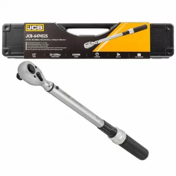 JCB 1/2 tollise ajamiga klõps-pöördemomendivõti 20-120Nm koos hoiukarbiga