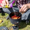 Jetboil 1.5L keraamiline keedupott - matkakeedupott FluxRingi, kõvadeks anodeeritud alumiiniumi, mittenakkuva katte ja kokkupandavate käepidemetega