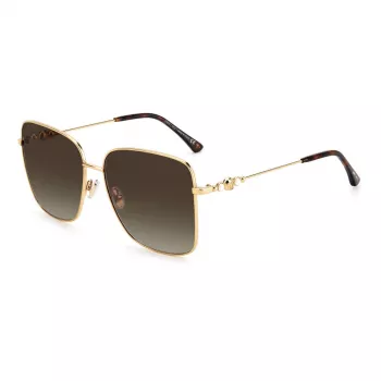 JIMMY CHOO HESTER S06JHA Naiste päikeseprillid - must atsetaatraam, hall gradientlääts, 59 mm