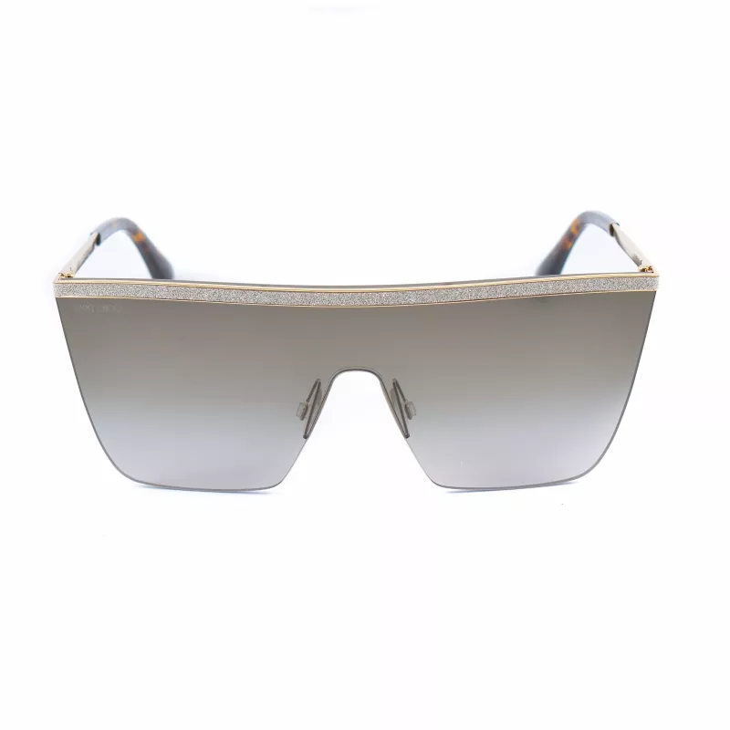 Jimmy Choo Leah/S 06JHA naiste päikeseprillid, kuldne metallist liblikaraam, pruunide gradientklaasidega 57 mm