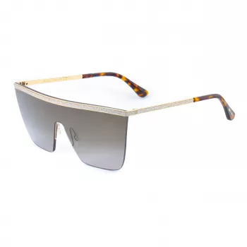 Jimmy Choo Leah/S 06JHA naiste päikeseprillid, kuldne metallist liblikaraam, pruunide gradientklaasidega 57 mm