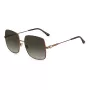 JIMMY CHOO LILI-S-J7D Naiste liblik- ja kassisilmadega päikeseprillid, kuldne metallraam, pruun gradientlääts 58 mm