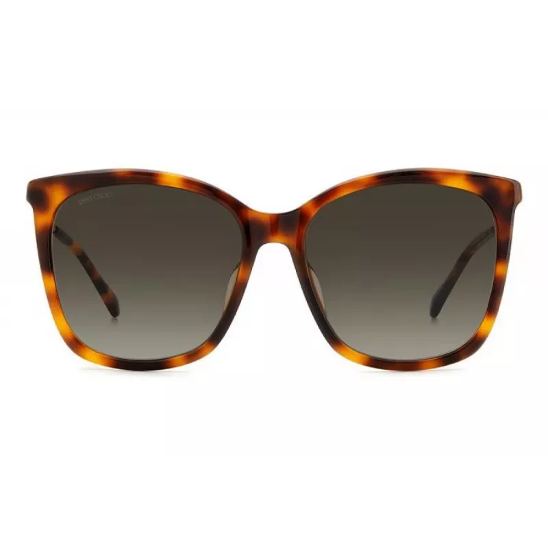 JIMMY CHOO NEREA Päikeseprillid NEREAGS05LHA Naiste Kass-silm Atsetaat Must Hall 55/20/144 mm