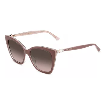 JIMMY CHOO Naiste Kassiprilli Päikeseprillid RUA-G-S-Y9A Havana Atsetaat Pruun Gradientlääts 56/18/145 mm