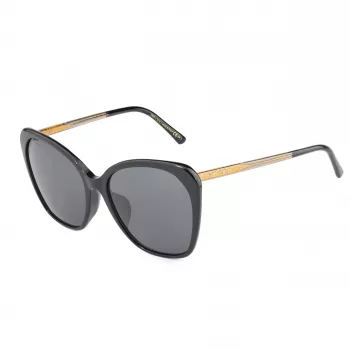 JIMMY CHOO Naiste ELE-F-S-807 Moepäikeseprillid - Atsetaatraam, Polükarbonaat läätsed, UV400 kaitse, 56mm läätse laius