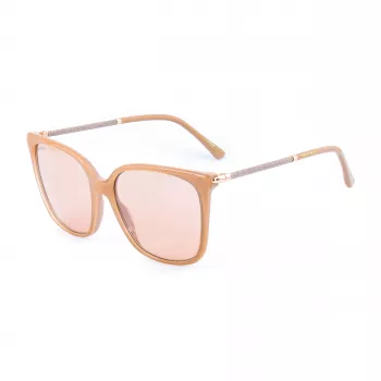 Jimmy Choo Women's Scilla F/S WM2S Päikeseprillid - Must atsetaatne liblika/kassisilma raamiga hallide gradientläätsedega - 52/15/140 mm