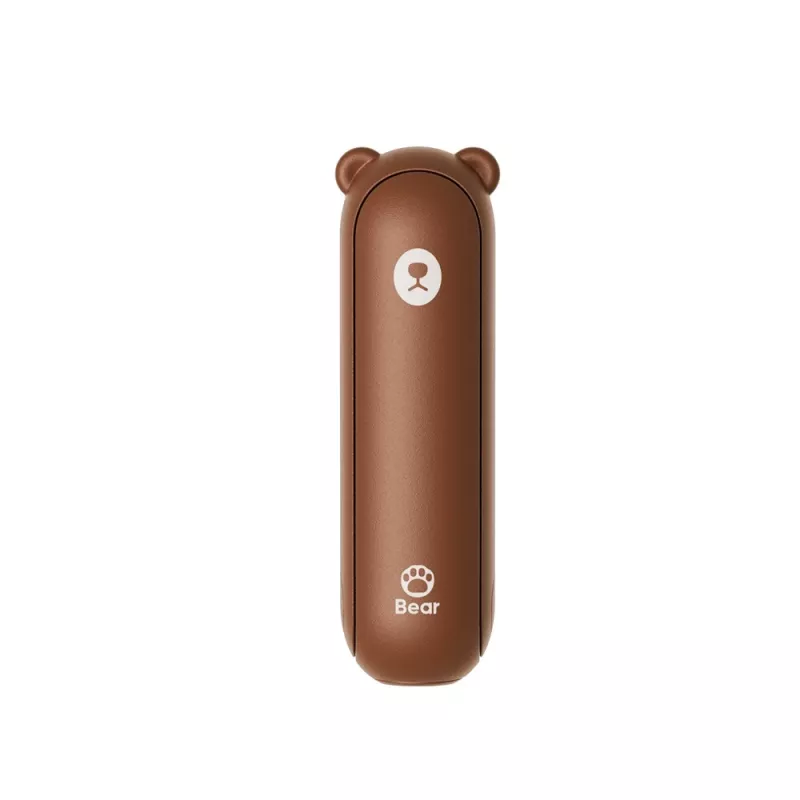 JISULIFE Handheld Fan 8 Brown - Kaasaskantav laetav miniventilaator toiteploki funktsiooniga