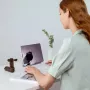 JISULIFE Handheld Fan 8 Brown - Kaasaskantav laetav miniventilaator toiteploki funktsiooniga