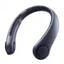 JISULIFE Neck Fan 3 Dark Blue - 5000mAh laetav kantav labadeta ventilaator 5 kiiruse, LED-ekraani ja USB-C-ga