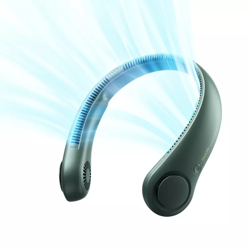 JISULIFE Neck Fan 3 Tumesinine