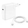 JLC 96W USB-C toiteadapter koos 2m USB-C kaabliga, USB PD 3.0, UK pistik, valge (hulgipakend)