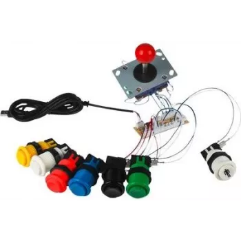 JOY-IT RBT DIY kodeerija USB mänguautomaadi kontrolleri plaat DIY mänguautomaadi kappidele ja võitluskeppidele (SBC-ZDE)