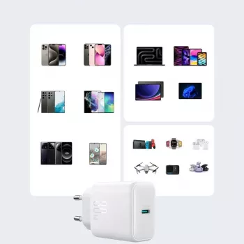 JOYROOM 10000mAh 22.5W USB-C Power Bank with Built-in Cable