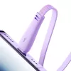 JOYROOM 3in1 Colorful USB to USB-C/Lightning/Micro USB Cable 3.5A, 1m (Purple)