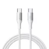 JOYROOM Flash Series USB-C to USB-C kaabel A28, 60W, 480 Mbps, 2m, valge (S-A28-CCW2)