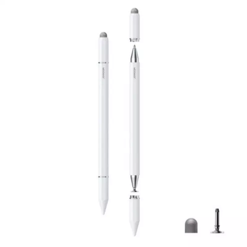 JOYROOM JR-BP561 3-in-1 passiivne magnetiline mahtuvuslik pliiats kuulikuga, valge
