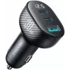 Joyroom JR-CCD04 Auto laadija 30W 2x USB-C USB-A digitaalekraaniga - Must