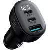 Joyroom JR-CCD04 Auto laadija 30W 2x USB-C USB-A digitaalekraaniga - Must