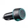 Joyroom JR-CCN02 Auto laadija 2x USB-C 70W LED-taustvalgustusega, must