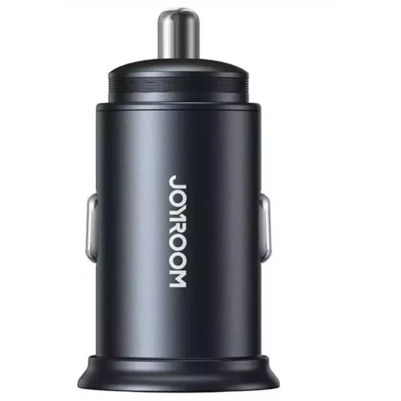 JOYROOM JR-CCN04 Mini autolaadija 60W USB-C PD 3.0 & USB-A QC 3.0, must