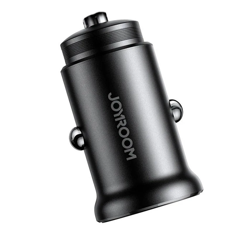 Joyroom JR-CCN05 Mini autolaadija 30W USB-A USB-C Must