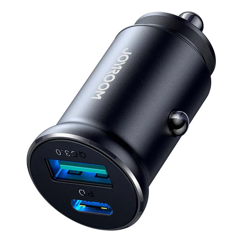 Joyroom JR-CCN05 Mini autolaadija 30W USB-A USB-C Must